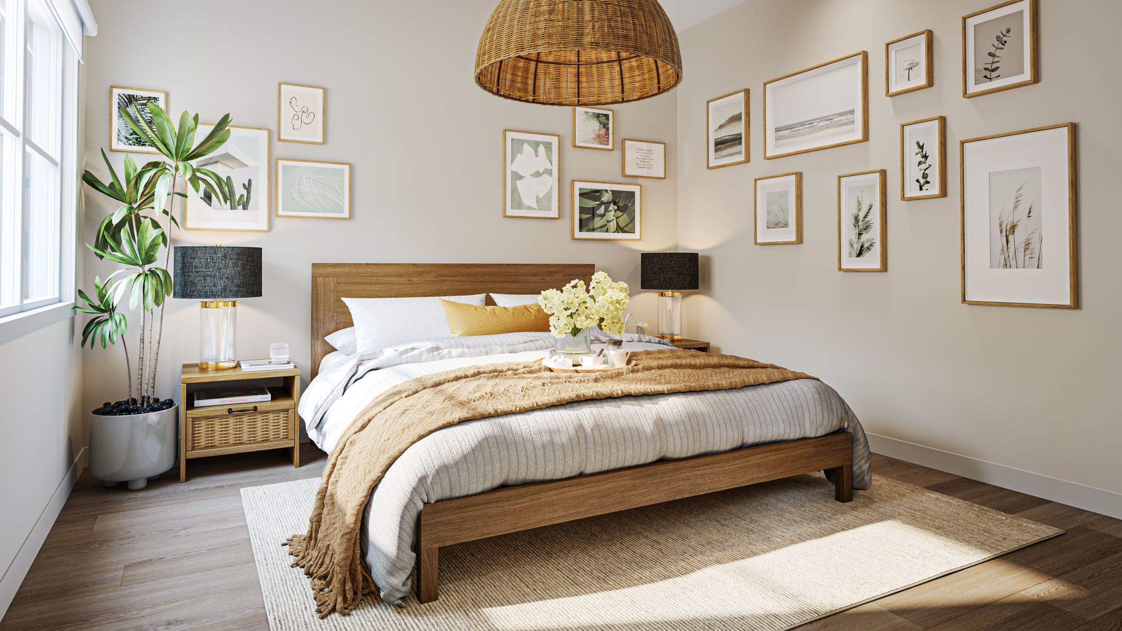 rendering of RiverBend Block A bedroom